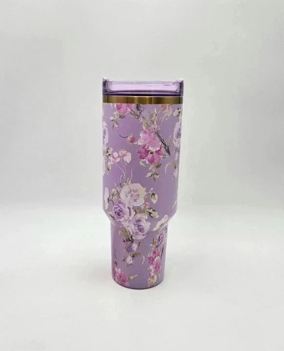 Stanley x LoveShackFancy Quencher H2.0 FlowState™ 40 oz – Happy Thoughts Purple | Limited Edition