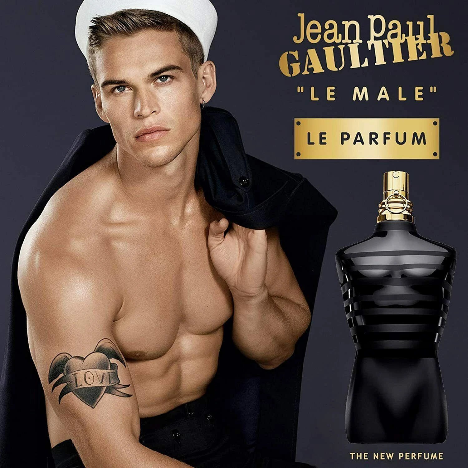 Jean Paul Gaultier Le Male Le Parfum Eau de Parfum Intense for Men 4.2 oz / 125ml