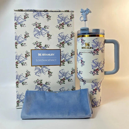 Stanley x LoveShackFancy Floral Tumbler Gift Set – 40oz