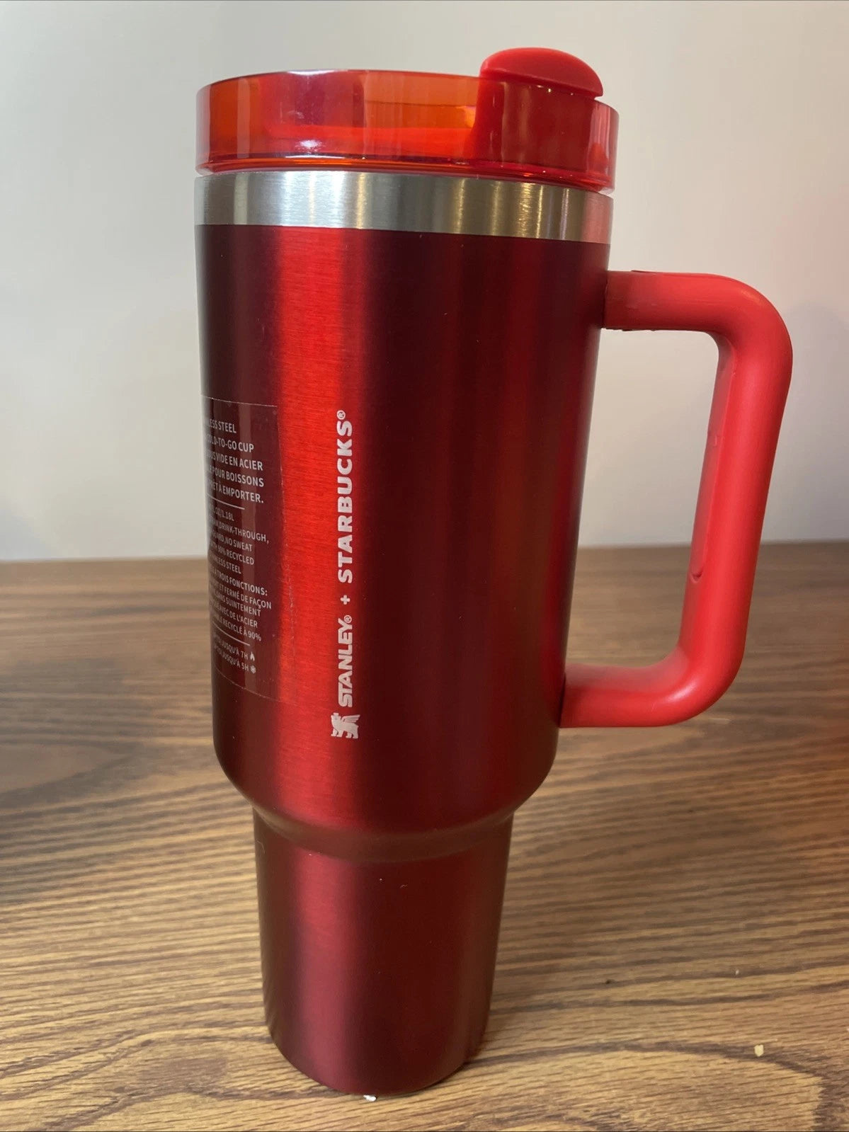 Starbucks x Stanley 40oz Red Holiday Tumbler Cup 2023 Limited Edition (No Straw)